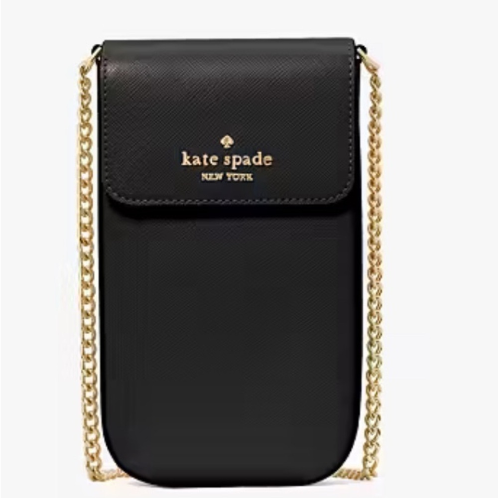 👜🆕👜 Kate Spade Madison Black Crossbody Bag With Gold Chain